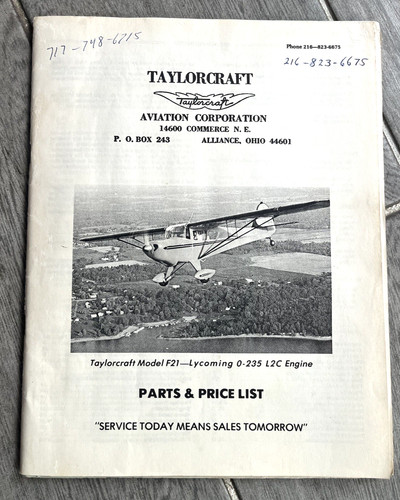 Taylorcraft model f21 - taylorcraft, f21-lycoming