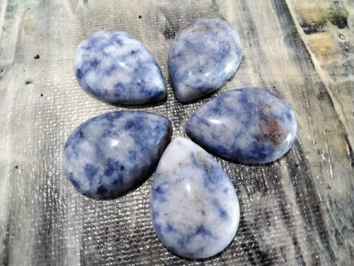 Natural blue spot jasper - blue,