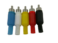 10x phono rca plugs - 10x,