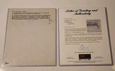 Rare Humphrey Bogart + Lauren Bacall PSA DNA Hand Initialed Contract Actor COA