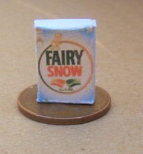 Dolls House Fairy Washing Powder Empty Packet 1:12 Scale Kitchen Soap Ad tumdee