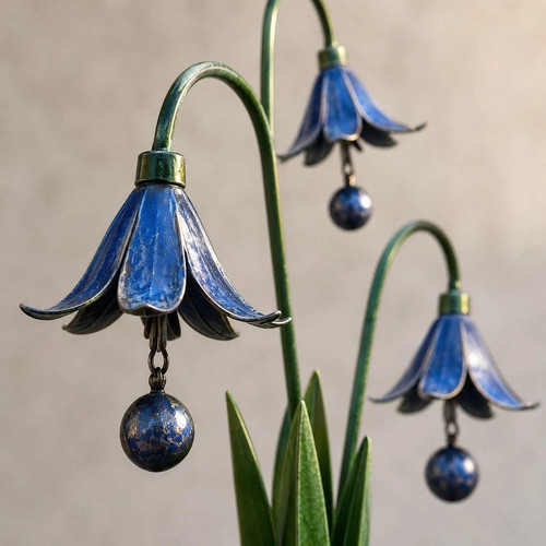 Triple bluebells garden stake - triple,