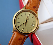 mens vintage omega de ville gold watch