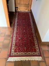 Red silk rug 69x122cm