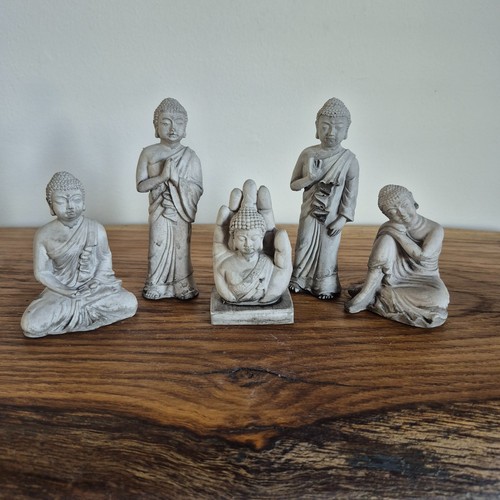 Cast stone buddha ornament - buddha,