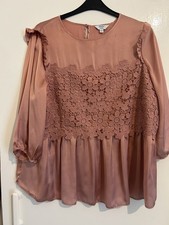 Gorgeous Joanna Hope Satin And Lace Top . Never Worn Size 22