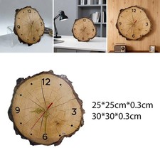 Rustic Wooden Wall Clock for