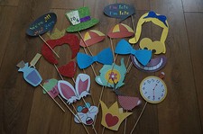 PARTY PROPS,CAKE TOPPER ALICE IN WONDERLAND-BIRTHDAY-WEDDING/BABY SHOWER UN-CUT