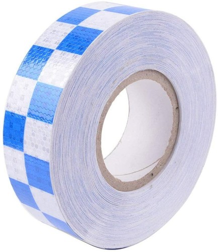 Blue white chequers high - white,