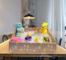 Easter cardboard gift hamper - cardboard,