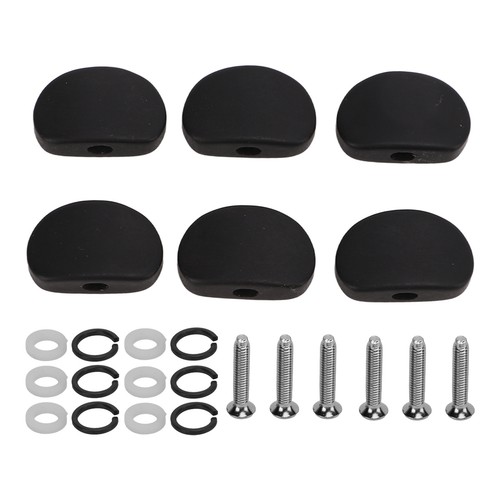 6sets black metal guitar tuner - 6sets,