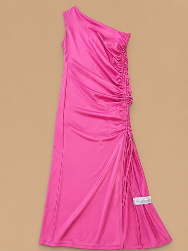 Electric pink one shoulder - electric,