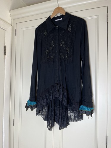 Lace trimmed long - long, from