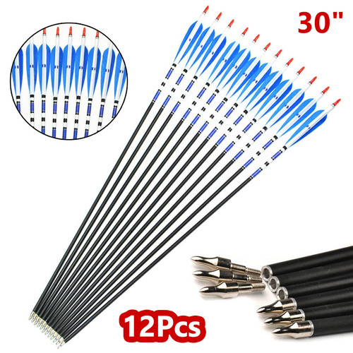 12pcs carbon arrows turkey - 30",
