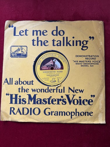 78rpm rare hmv model 521 - model,