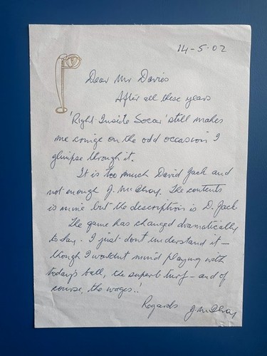 Hand written signed jimmy - hand,
