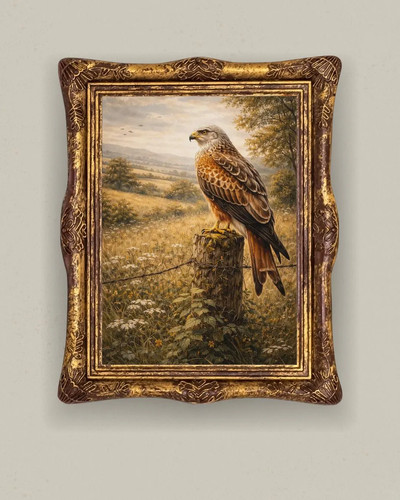 Red kite wall - kite, of