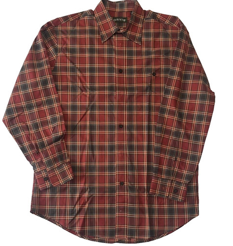 Orvis men plaid - orvis, button