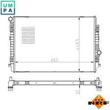 RADIATOR ENGINE COOLING 550081