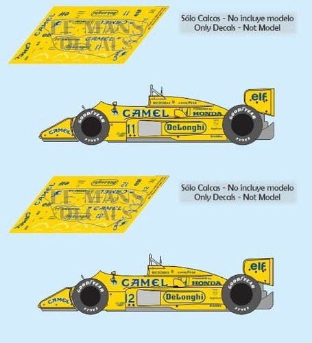 Decals lotus 99t monaco - decals,