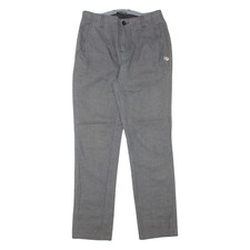 FRED MELLO Check Mens Trousers Grey Slim Skinny W27 L29