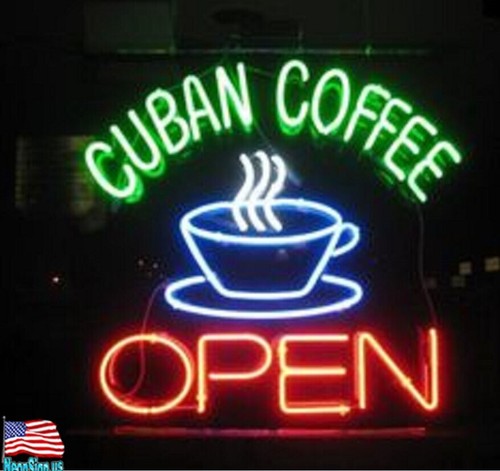 Cuban coffee open acrylic - cuban,