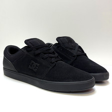 DC SHOES CRISIS 2 BLACK BLACK BLACK TRAINERS (UK 8 EUR 42)