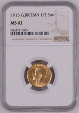 1913 Gold Half Sovereign