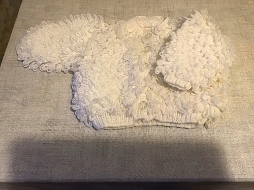 Hand knitted loopy - knitted,