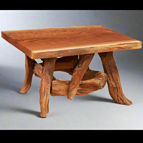Rustic red oak wood coffee - rustic,