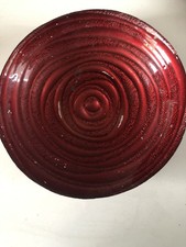 Decorative Red Glass Metallic