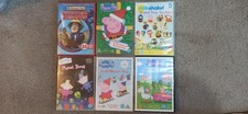 Peppa pig, milkshake, fireman sam, ben and holly video dvd’s 6 DVD’s
