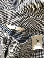 Black white houndstooth - black,