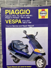 PIAGGIO typhoon, Sfera, Zip, Zip SP, NRG MC2, Skipper & Hexagon 1991 to 1998 VES