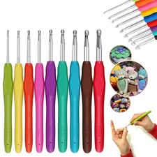 9pcs aluminum crochet - crochet, hooks