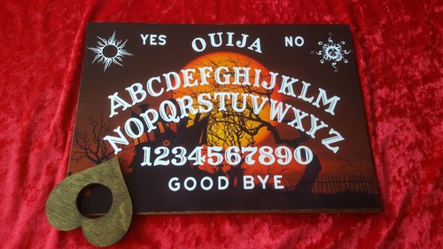 Wooden ouija board - wooden, haunted