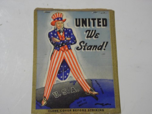 Ww2 united states matchbook - states,