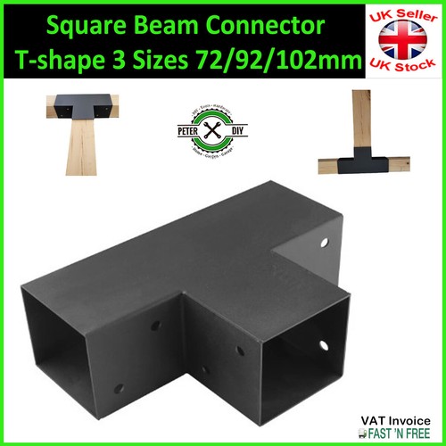 Pergola black square beam - black,