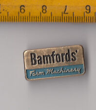 Vintage BAMFORDS' Farm Machinery Agricultural Tractor logo pin badge