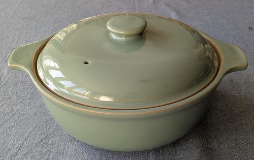 Denby manor green large lidded - green,