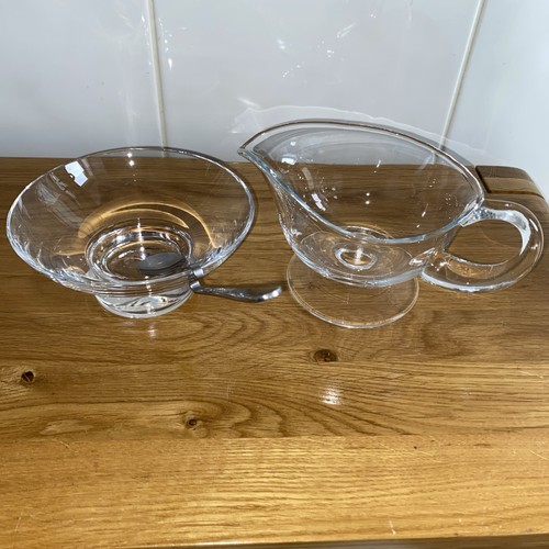 Hand made glass gravy - made, and