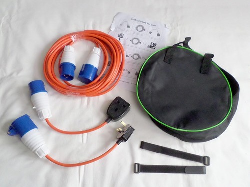 Camping caravan hook cable - caravan, up