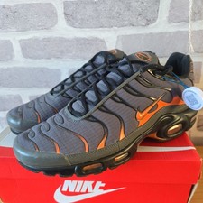 NIKE AIR MAX PLUS TN TUNED "GREY SAFETY ORANGE" (FB3358 001) UK Size 11