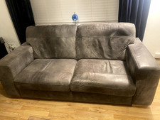 settee sofa leather pre owned