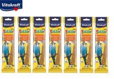VITAKRAFT HANGING BUDGIE HONEY & SESAME CAGE SEED TREAT STICKS 7 X 2 PACK 21102