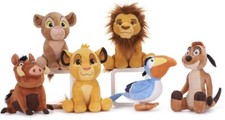 NEW OFFICIAL DISNEY THE LION KING SOFT PLUSH TOYS 12" SIMBA PUMBA TIMON NALA