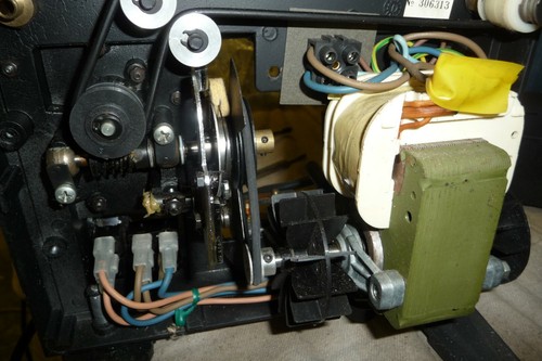 Cine film projector - , drive