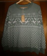Fat Face Felicity Fox Wool Blend Fairisle Jumper Size 12 BNWT