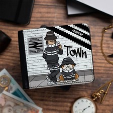 Personalised Grimsby Wallet Football Bi Fold Coin Card Casual Retro Gift FTS29