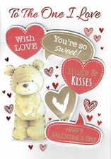 One love valentine card - one, i